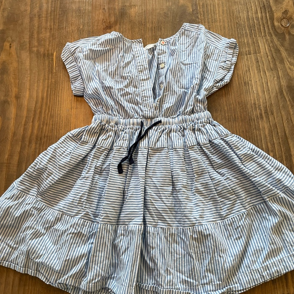 Girls Dress CrewCuts (J Crew) blue striped dress size 8